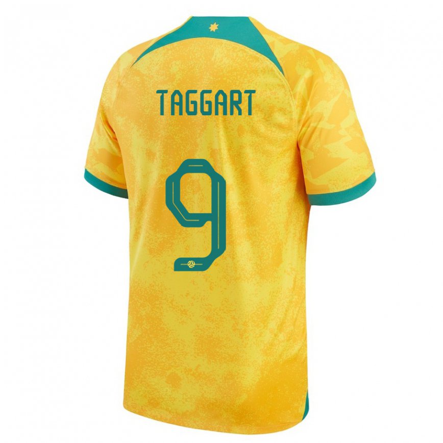 Gyermek Ausztrál Adam Taggart #9 Aranysárga Hazai Jersey 22-24 Mez Póló