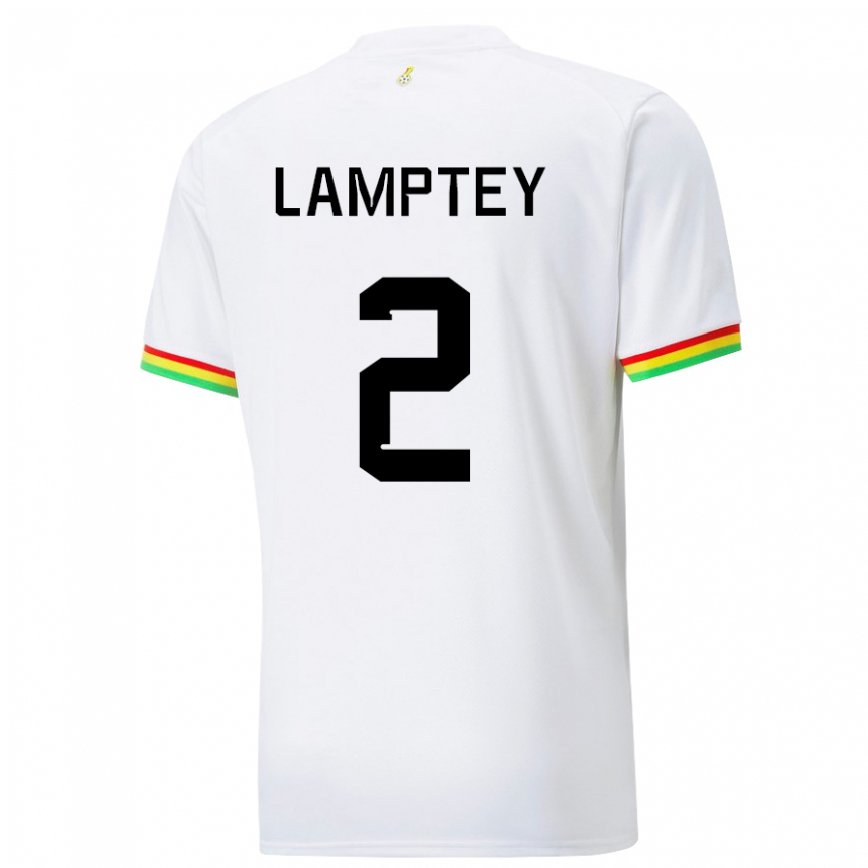 Gyermek Ghánai Tariq Lamptey #2 Fehér Hazai Jersey 22-24 Mez Póló