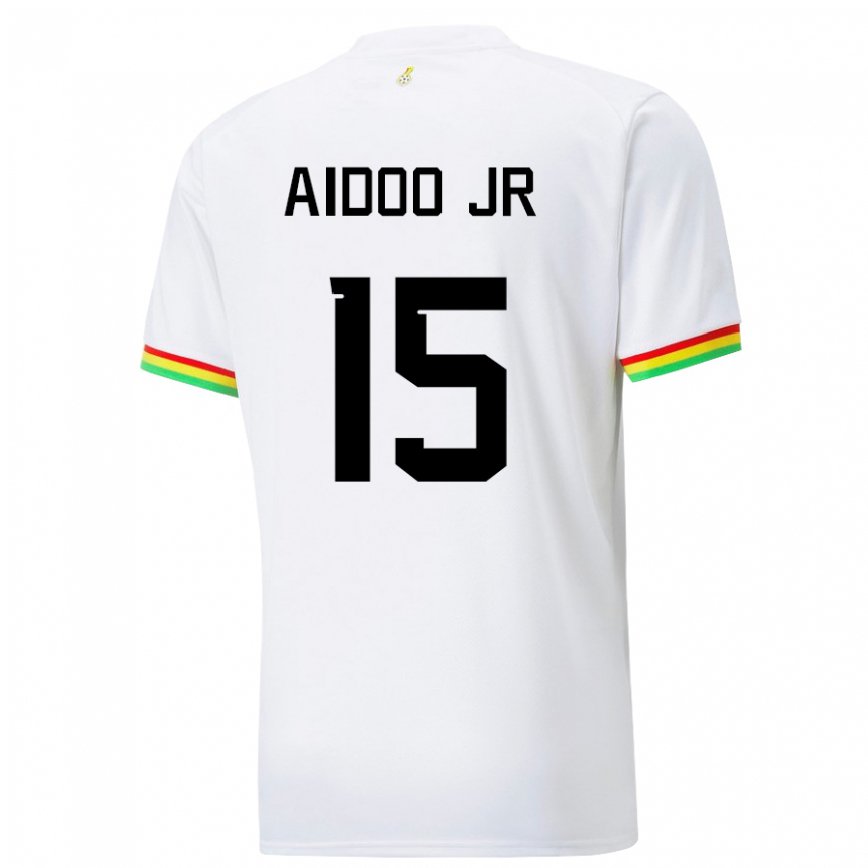 Gyermek Ghánai Joseph Aidoo #15 Fehér Hazai Jersey 22-24 Mez Póló