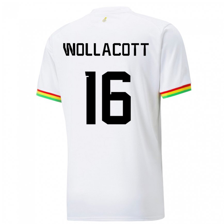 Gyermek Ghánai Joe Wollacott #16 Fehér Hazai Jersey 22-24 Mez Póló