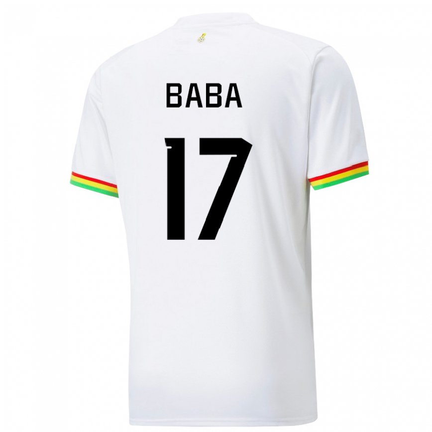 Gyermek Ghánai Abdul-rahman Baba #17 Fehér Hazai Jersey 22-24 Mez Póló