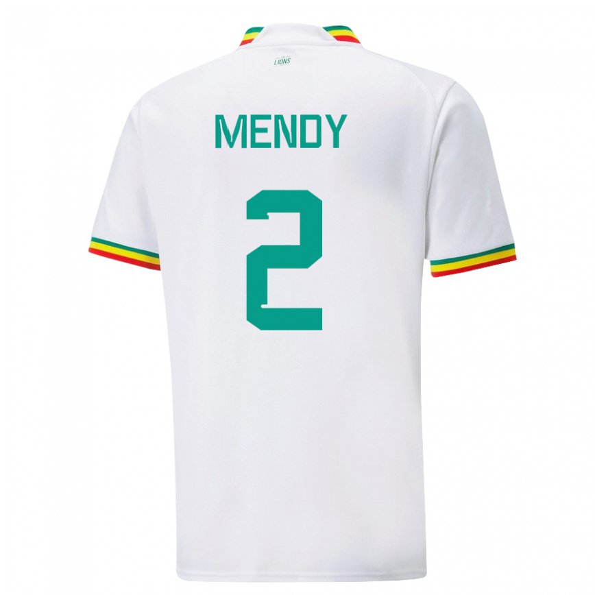 Gyermek Szenegáli Formose Mendy #2 Fehér Hazai Jersey 22-24 Mez Póló