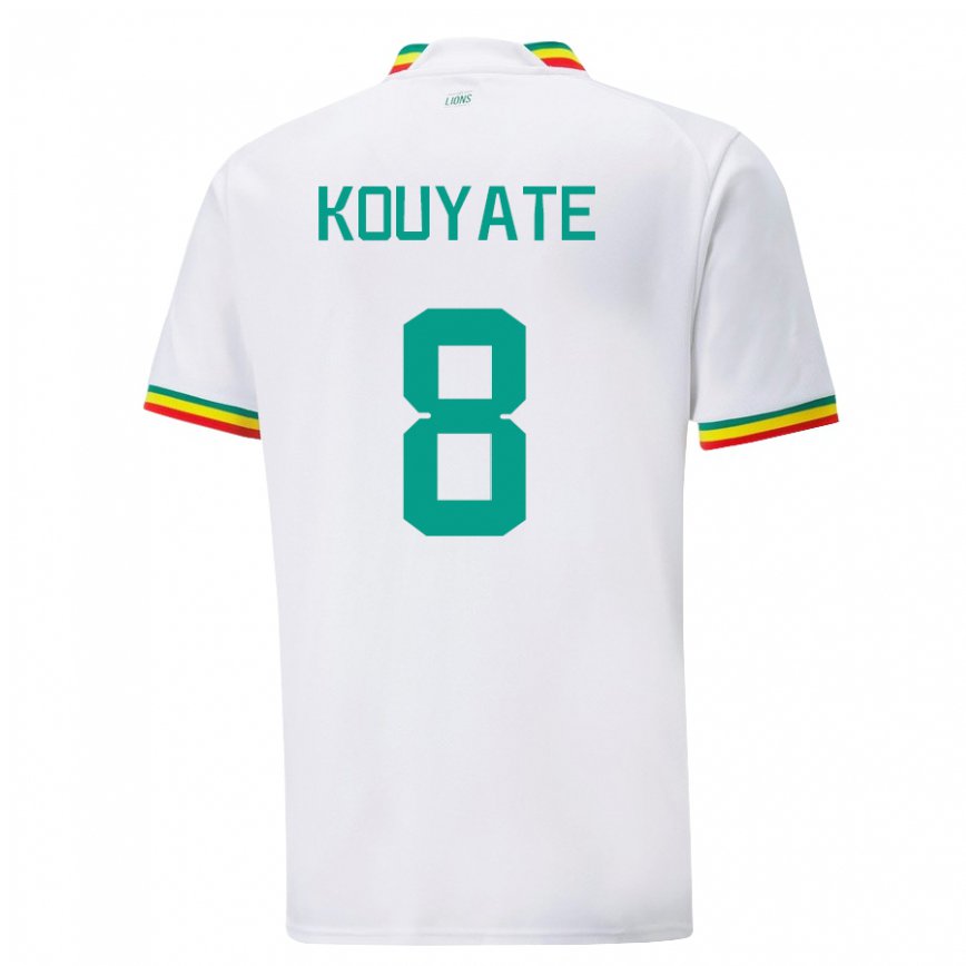 Gyermek Szenegáli Cheikhou Kouyate #8 Fehér Hazai Jersey 22-24 Mez Póló