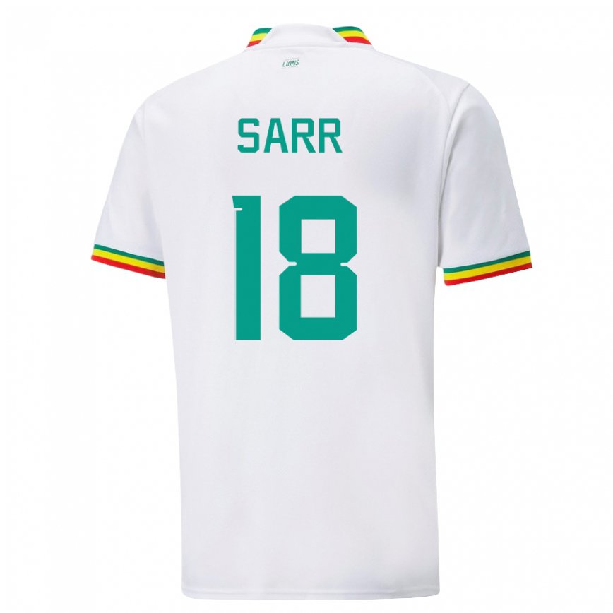 Gyermek Szenegáli Ismaila Sarr #18 Fehér Hazai Jersey 22-24 Mez Póló