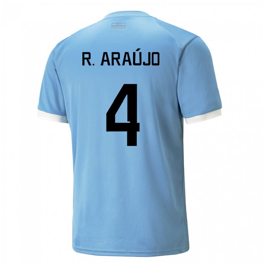 Gyermek Uruguayi Ronald Araujo #4 Kék Hazai Jersey 22-24 Mez Póló