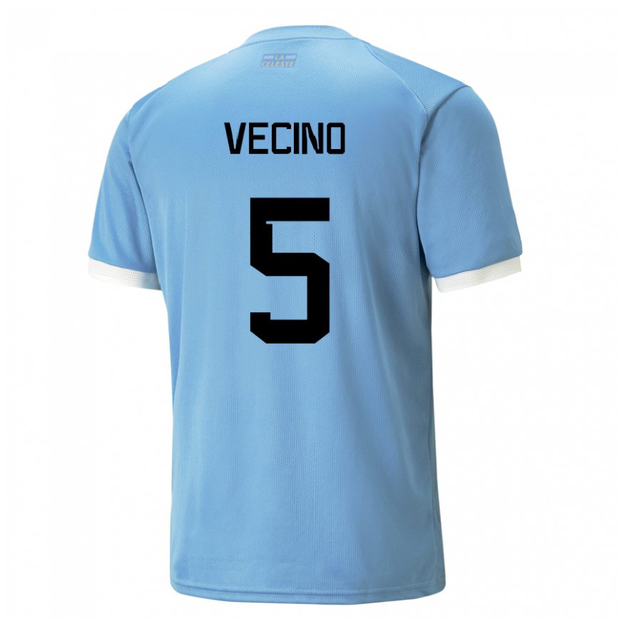 Gyermek Uruguayi Matias Vecino #5 Kék Hazai Jersey 22-24 Mez Póló