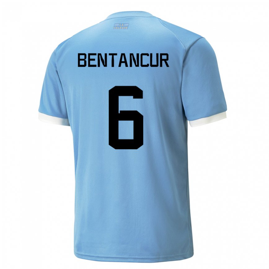 Gyermek Uruguayi Rodrigo Bentancur #6 Kék Hazai Jersey 22-24 Mez Póló