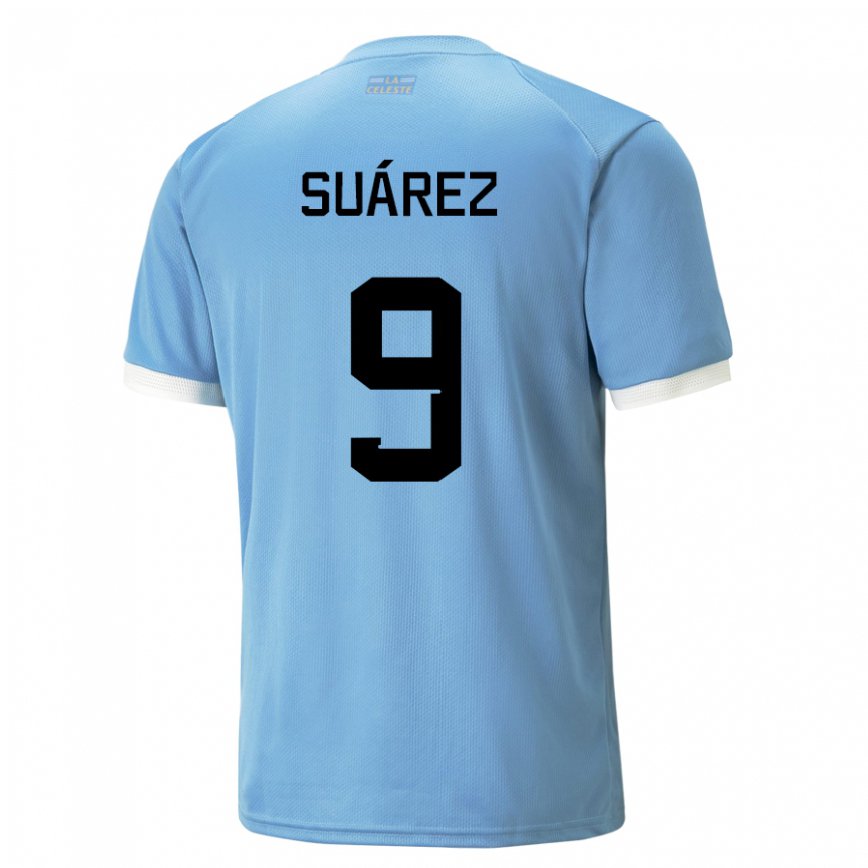 Gyermek Uruguayi Luis Suarez #9 Kék Hazai Jersey 22-24 Mez Póló