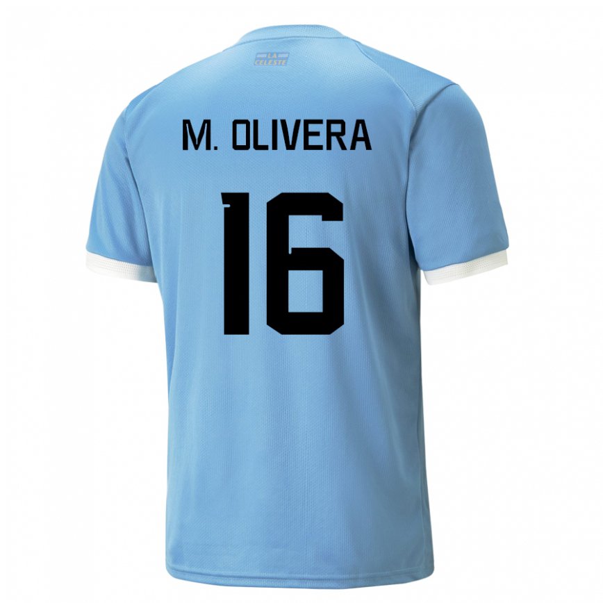 Gyermek Uruguayi Mathias Olivera #16 Kék Hazai Jersey 22-24 Mez Póló