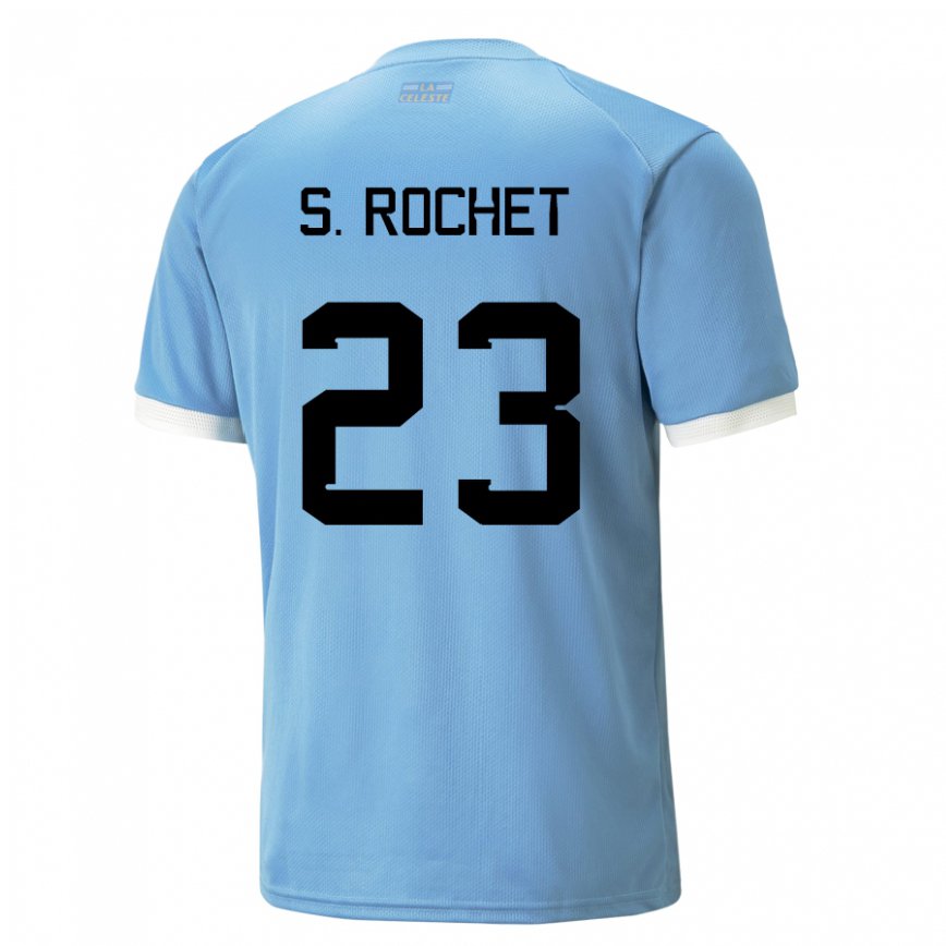 Gyermek Uruguayi Sergio Rochet #23 Kék Hazai Jersey 22-24 Mez Póló