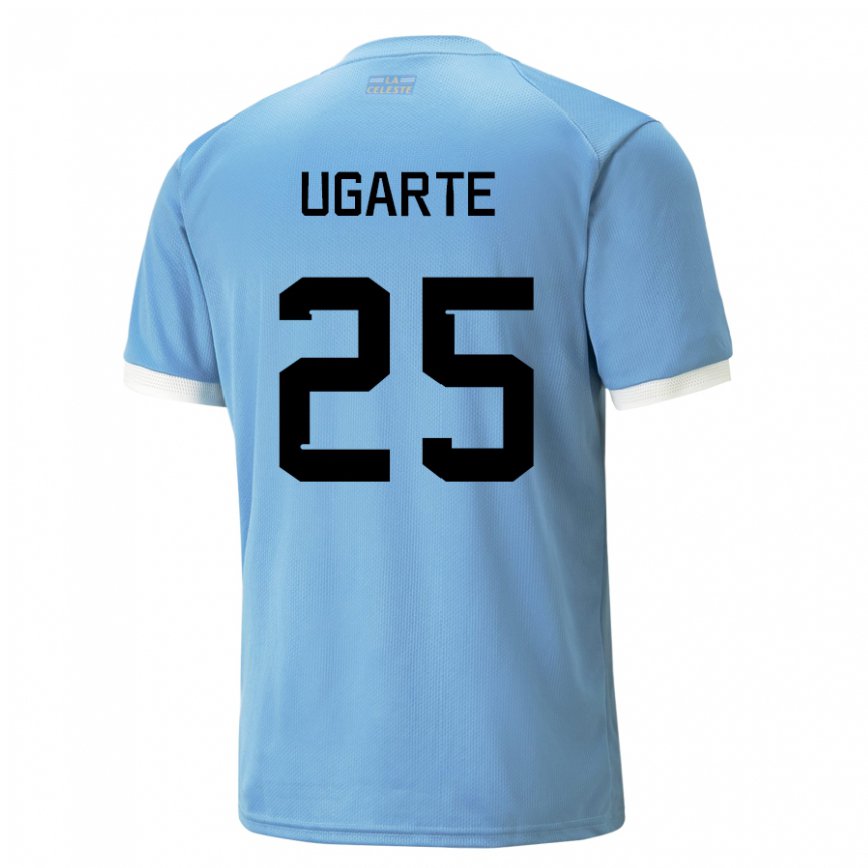 Gyermek Uruguayi Manuel Ugarte #25 Kék Hazai Jersey 22-24 Mez Póló