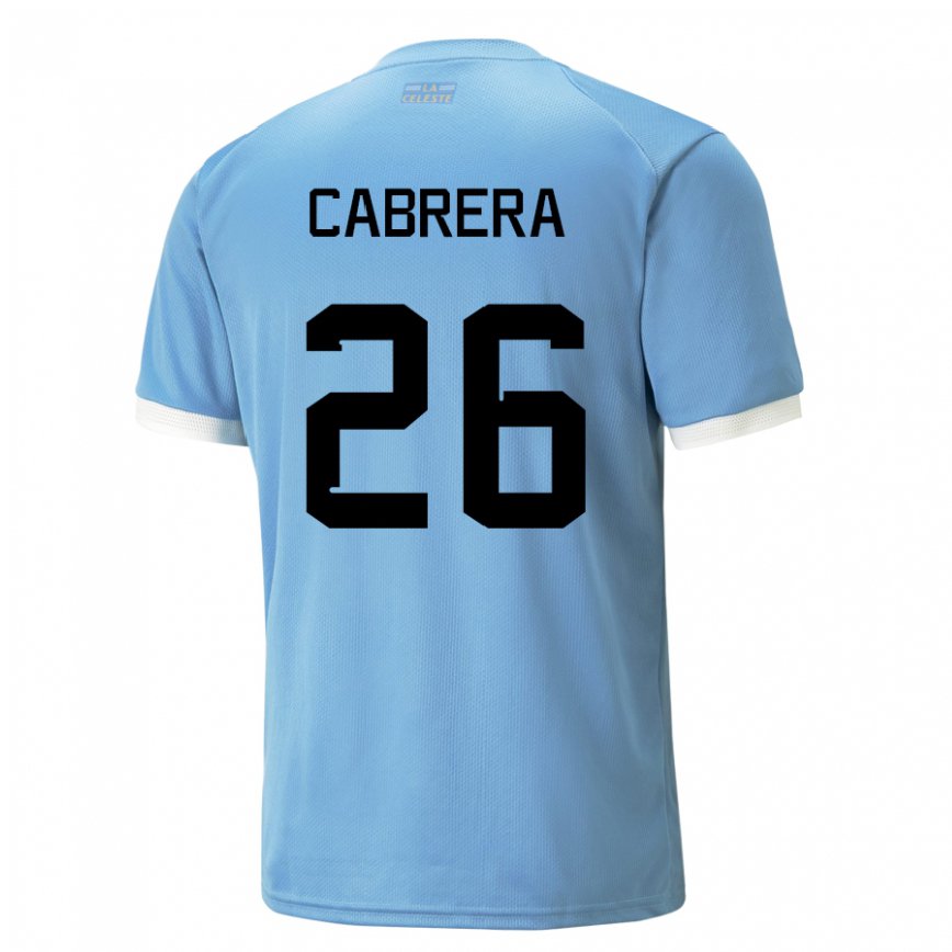 Gyermek Uruguayi Leandro Cabrera #26 Kék Hazai Jersey 22-24 Mez Póló