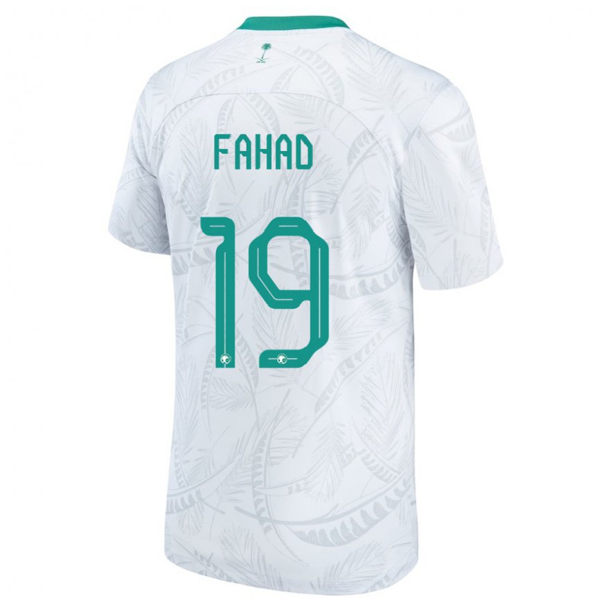 Gyermek Szaúd-arábiai Fahad Al Muwallad #19 Fehér Hazai Jersey 22-24 Mez Póló