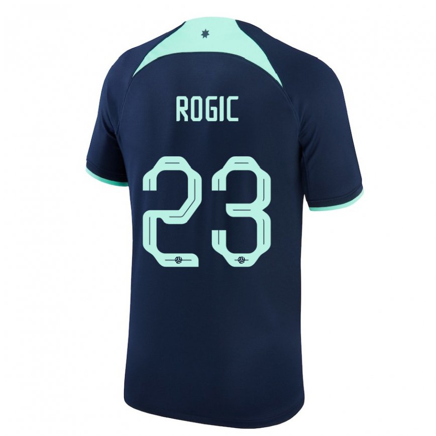 Gyermek Ausztrál Tom Rogic #23 Sötétkék Idegenbeli Jersey 22-24 Mez Póló