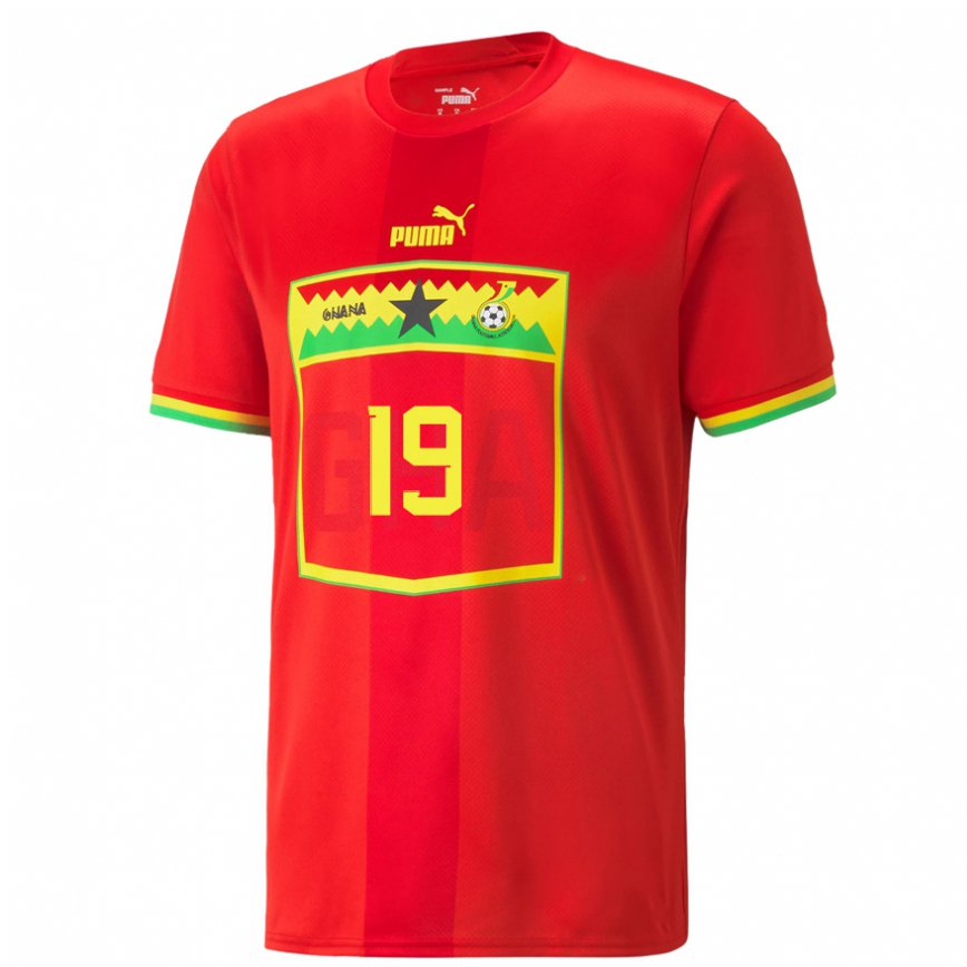 Gyermek Ghánai Ransford-yeboah Konigsdorffer #19 Piros Idegenbeli Jersey 22-24 Mez Póló