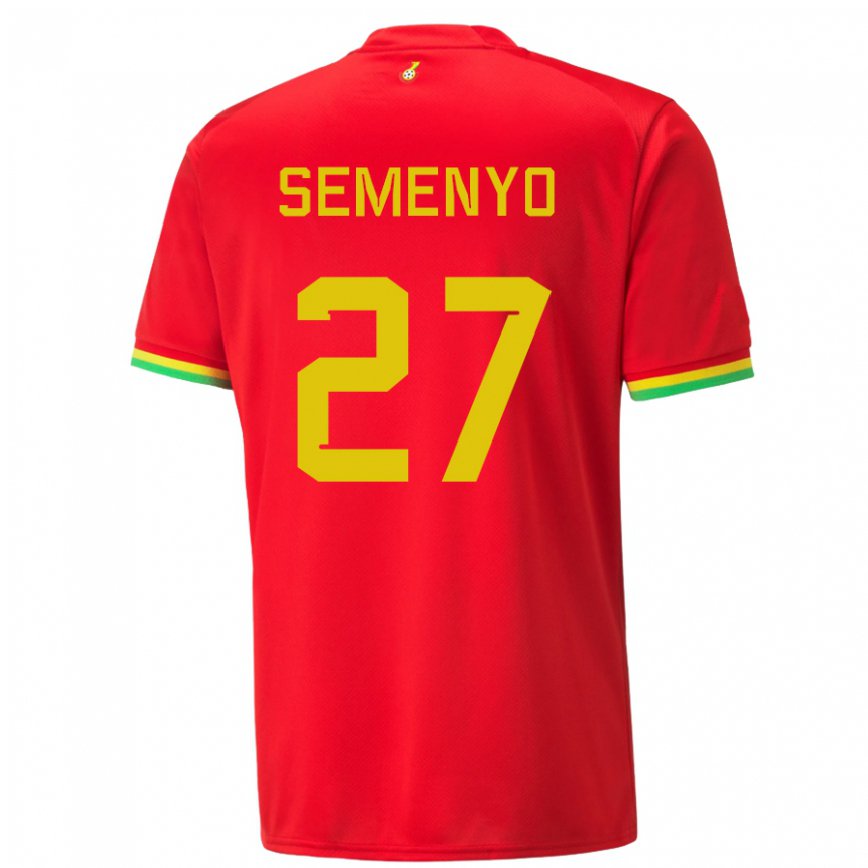 Gyermek Ghánai Antoine Semenyo #27 Piros Idegenbeli Jersey 22-24 Mez Póló