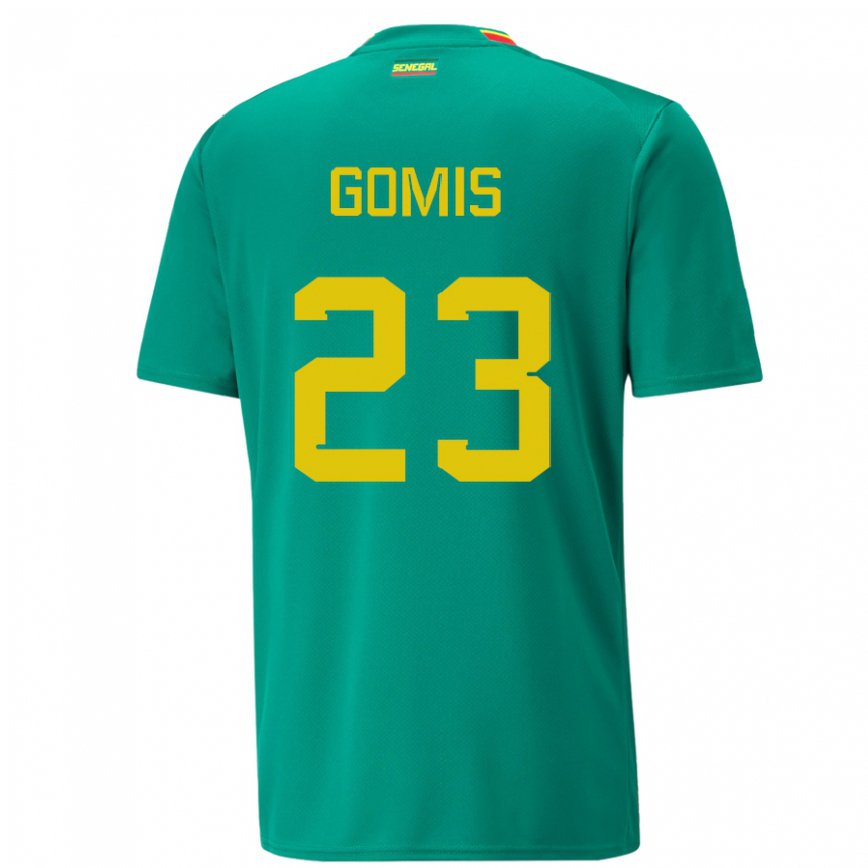 Gyermek Szenegáli Alfred Gomis #23 Zöld Idegenbeli Jersey 22-24 Mez Póló