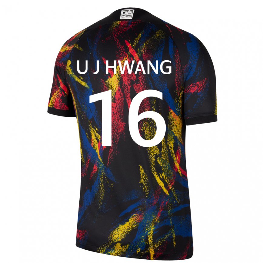 Gyermek Dél-koreai Ui-jo Hwang #16 Sokszínű Idegenbeli Jersey 22-24 Mez Póló