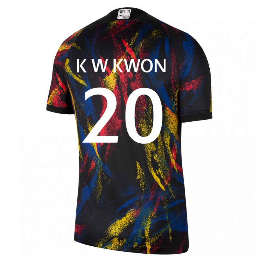 Gyermek Dél-koreai Kyung-won Kwon #20 Sokszínű Idegenbeli Jersey 22-24 Mez Póló