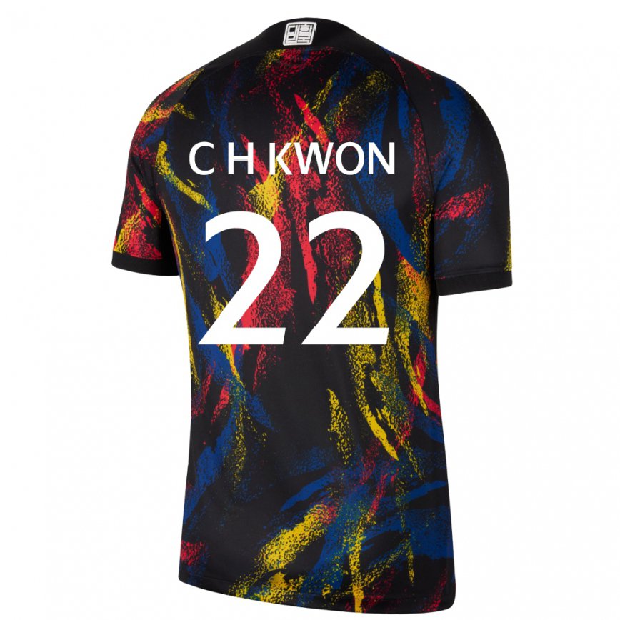 Gyermek Dél-koreai Chang-hoon Kwon #22 Sokszínű Idegenbeli Jersey 22-24 Mez Póló