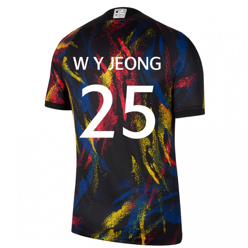 Gyermek Dél-koreai Woo-yeong Jeong #25 Sokszínű Idegenbeli Jersey 22-24 Mez Póló