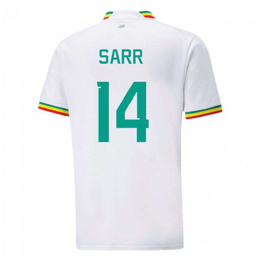 Férfi Szenegáli Pape Sarr #14 Fehér Hazai Jersey 22-24 Mez Póló