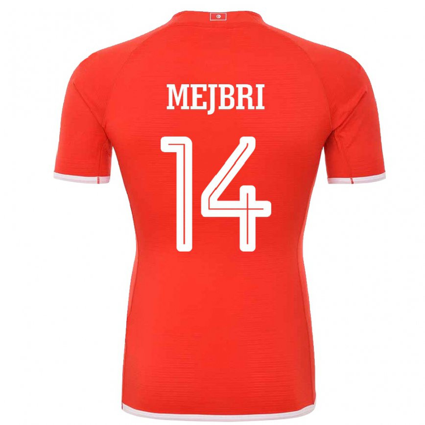 Női Tunéziai Hannibal Mejbri #14 Piros Hazai Jersey 22-24 Mez Póló