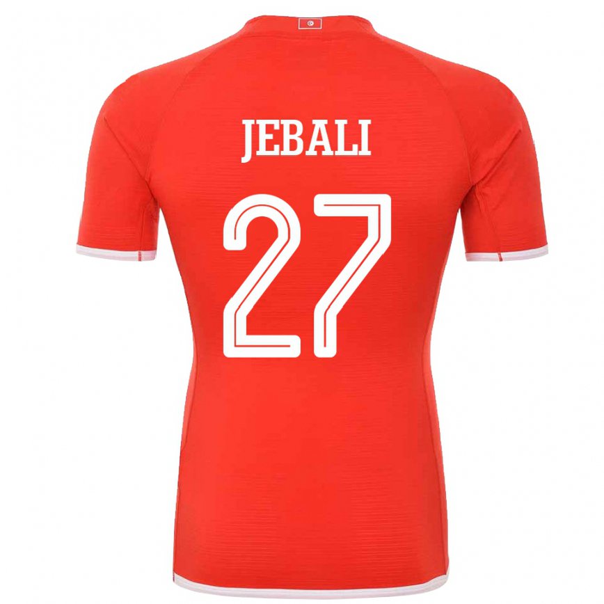 Női Tunéziai Issam Jebali #27 Piros Hazai Jersey 22-24 Mez Póló