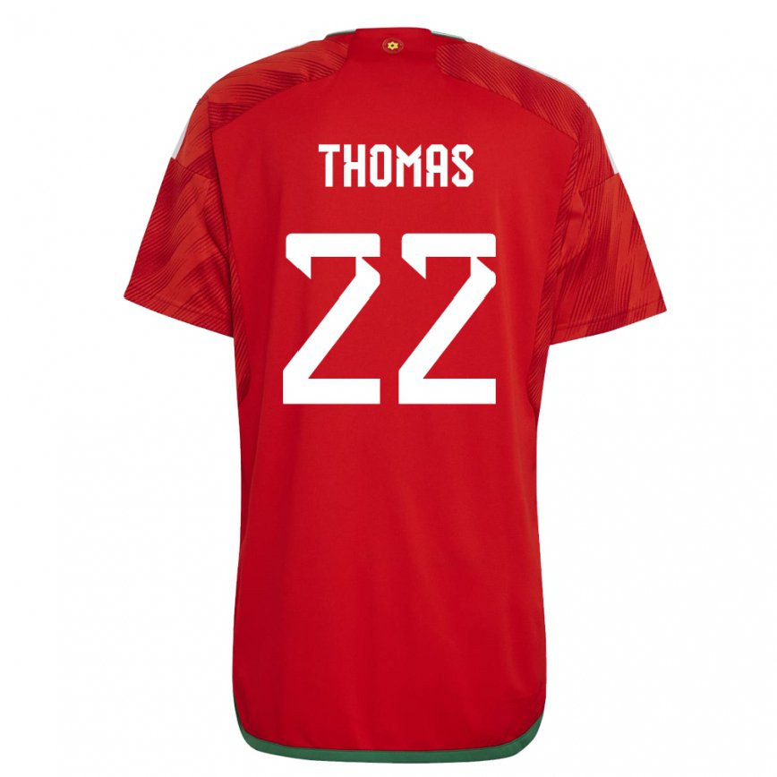 Női Walesi Sorba Thomas #22 Piros Hazai Jersey 22-24 Mez Póló