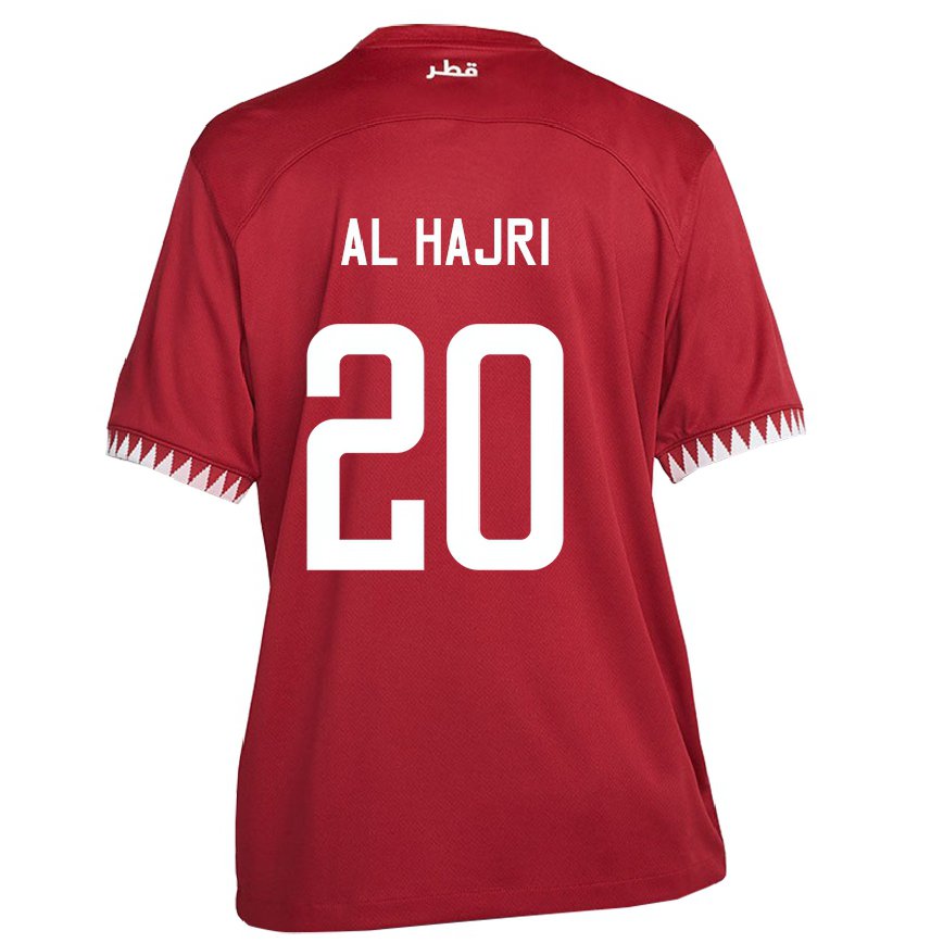 Női Katari Salem Al Hajri #20 Gesztenyebarna Hazai Jersey 22-24 Mez Póló