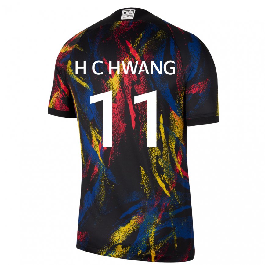 Női Dél-koreai Hee-chan Hwang #11 Sokszínű Idegenbeli Jersey 22-24 Mez Póló