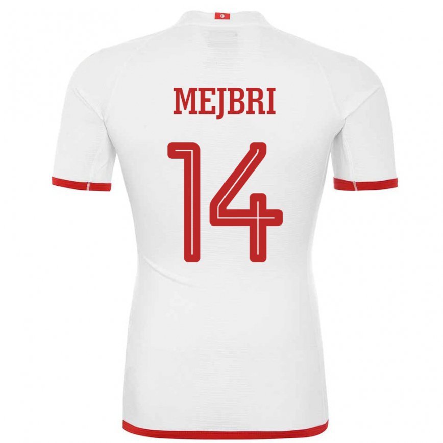 Női Tunéziai Hannibal Mejbri #14 Fehér Idegenbeli Jersey 22-24 Mez Póló