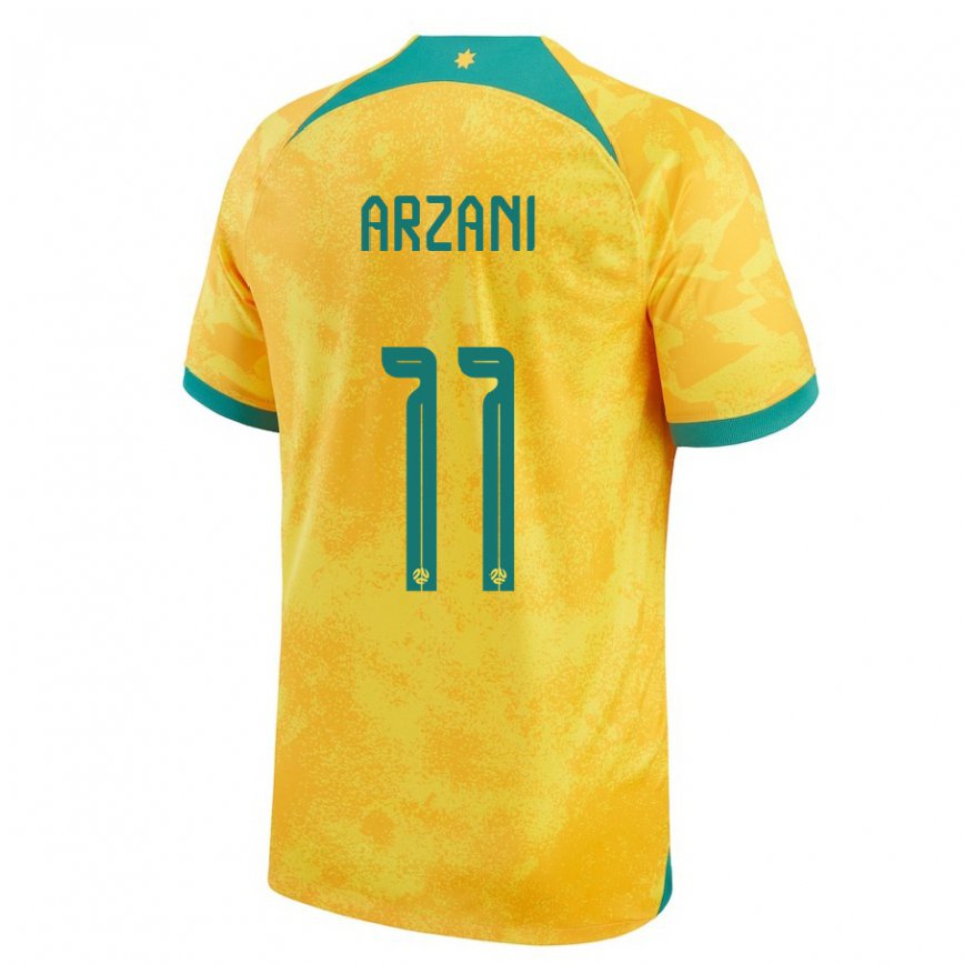 Gyermek Ausztrál Daniel Arzani #11 Aranysárga Hazai Jersey 22-24 Mez Póló