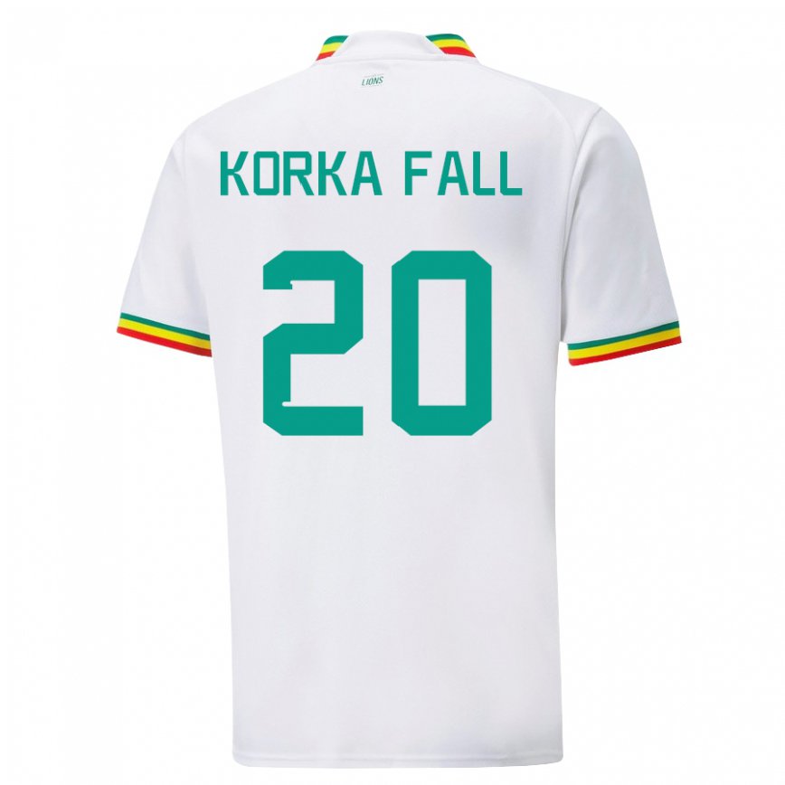 Gyermek Szenegáli Korka Fall #20 Fehér Hazai Jersey 22-24 Mez Póló