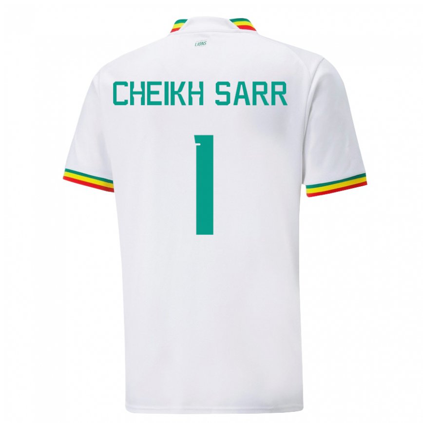 Gyermek Szenegáli Cheikh Sarr #1 Fehér Hazai Jersey 22-24 Mez Póló