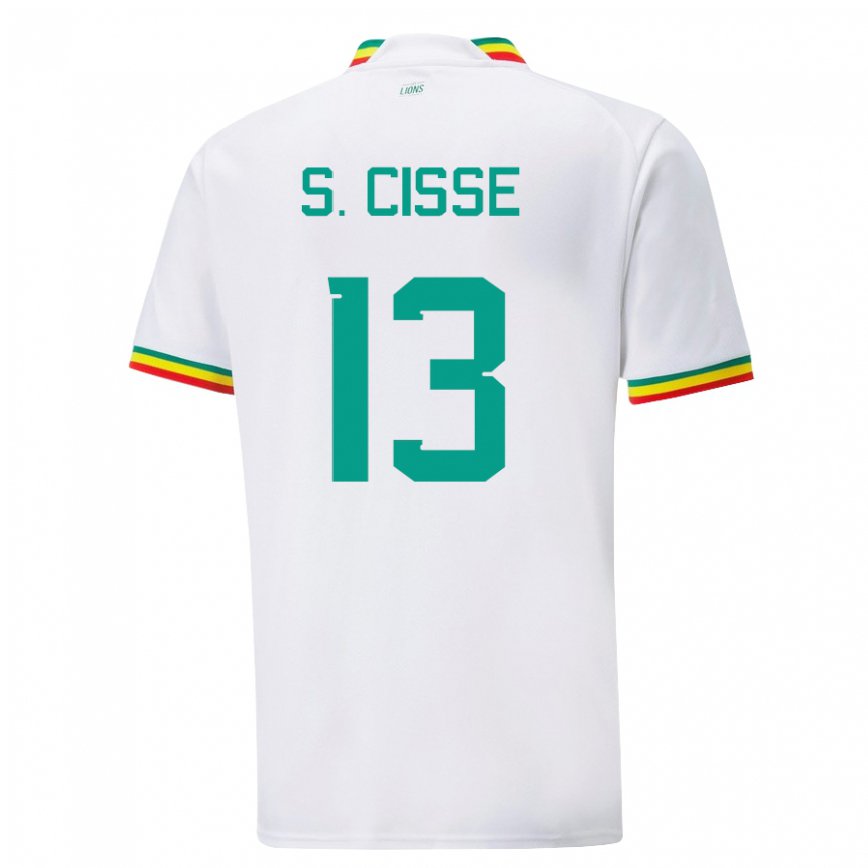 Gyermek Szenegáli Souleymane Cisse #13 Fehér Hazai Jersey 22-24 Mez Póló