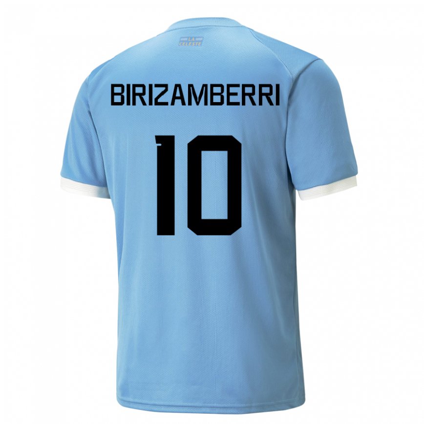 Gyermek Uruguayi Carolina Birizamberri #10 Kék Hazai Jersey 22-24 Mez Póló