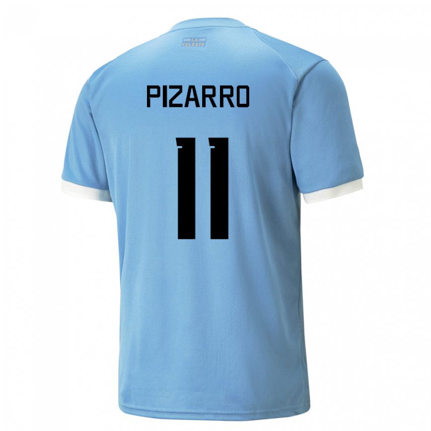 Gyermek Uruguayi Esperanza Pizarro #11 Kék Hazai Jersey 22-24 Mez Póló