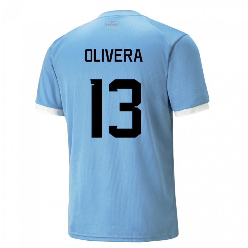 Gyermek Uruguayi Sofia Olivera #13 Kék Hazai Jersey 22-24 Mez Póló