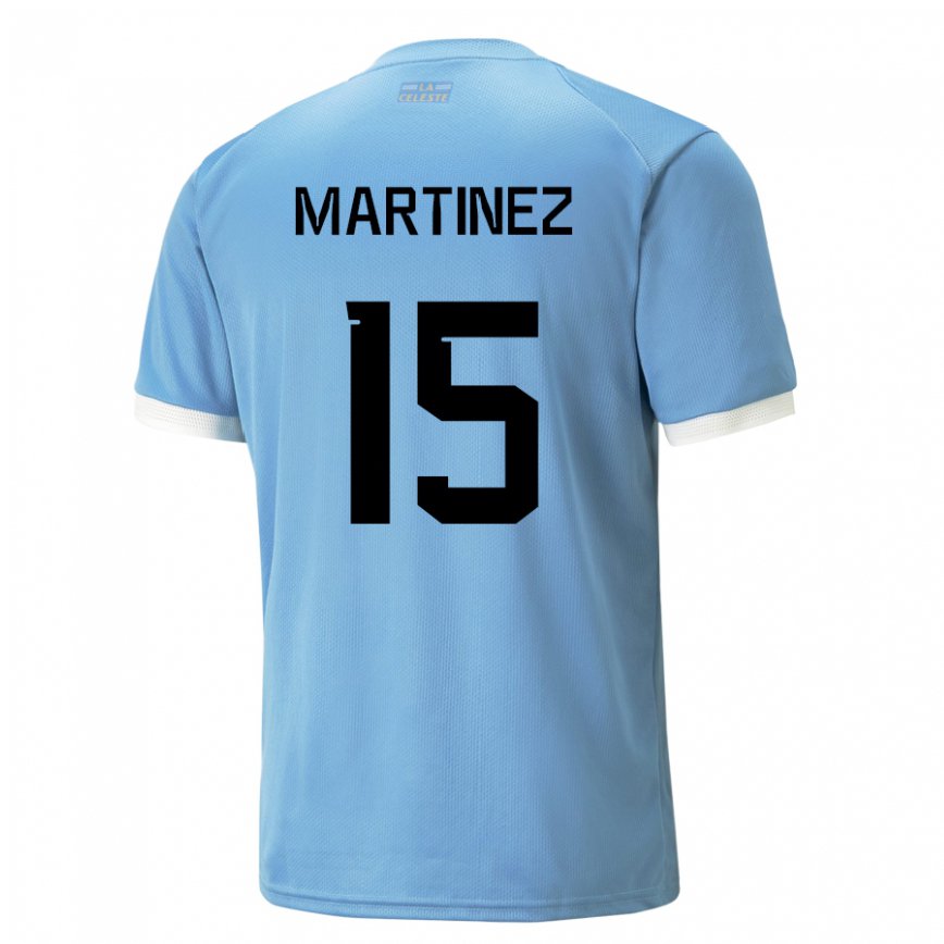 Gyermek Uruguayi Rocio Martinez #15 Kék Hazai Jersey 22-24 Mez Póló