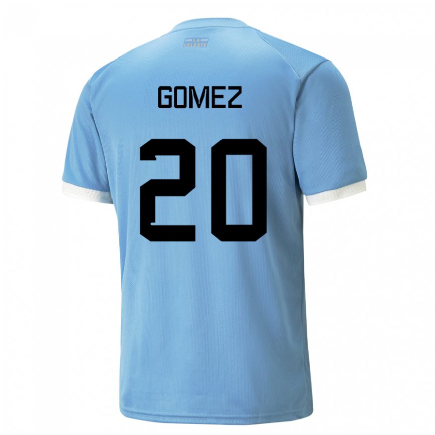 Gyermek Uruguayi Luciana Gomez #20 Kék Hazai Jersey 22-24 Mez Póló