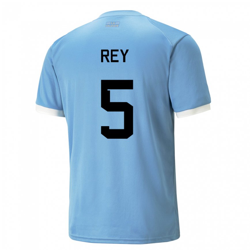 Gyermek Uruguayi Rodrigo Rey #5 Kék Hazai Jersey 22-24 Mez Póló