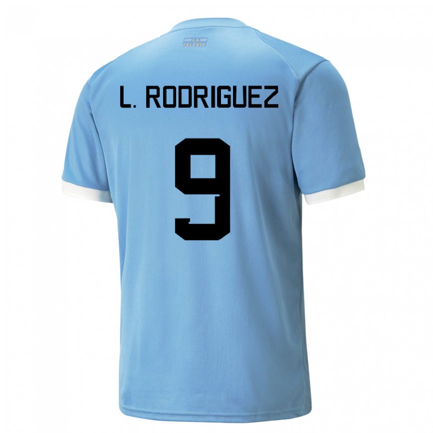 Gyermek Uruguayi Luciano Rodriguez #9 Kék Hazai Jersey 22-24 Mez Póló