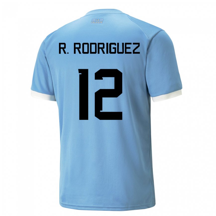 Gyermek Uruguayi Randall Rodriguez #12 Kék Hazai Jersey 22-24 Mez Póló