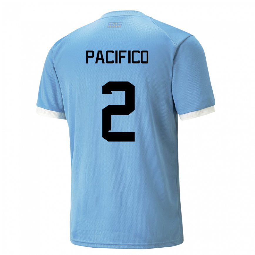 Gyermek Uruguayi Patricio Pacifico #2 Kék Hazai Jersey 22-24 Mez Póló