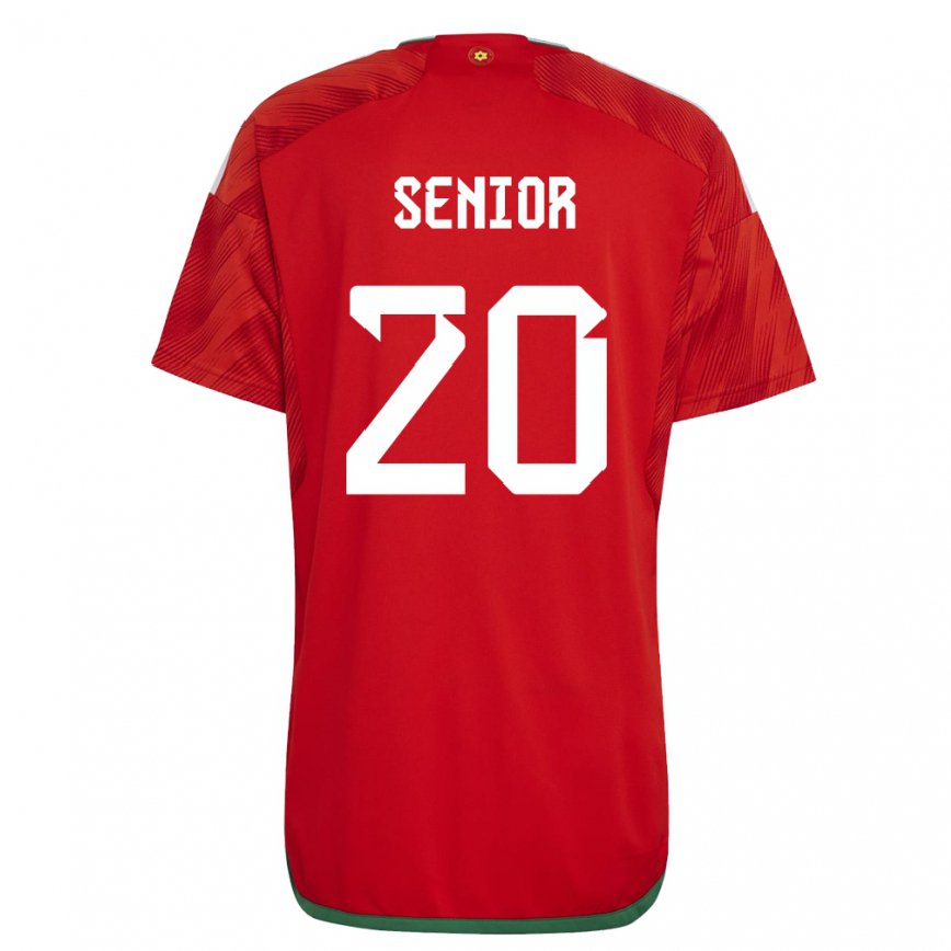 Gyermek Walesi Matt Senior #20 Piros Hazai Jersey 22-24 Mez Póló