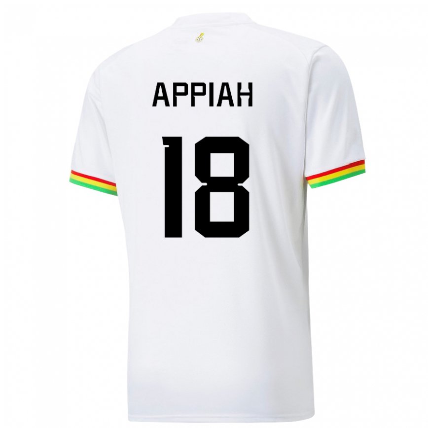 Gyermek Ghánai Veronica Appiah #18 Fehér Hazai Jersey 22-24 Mez Póló