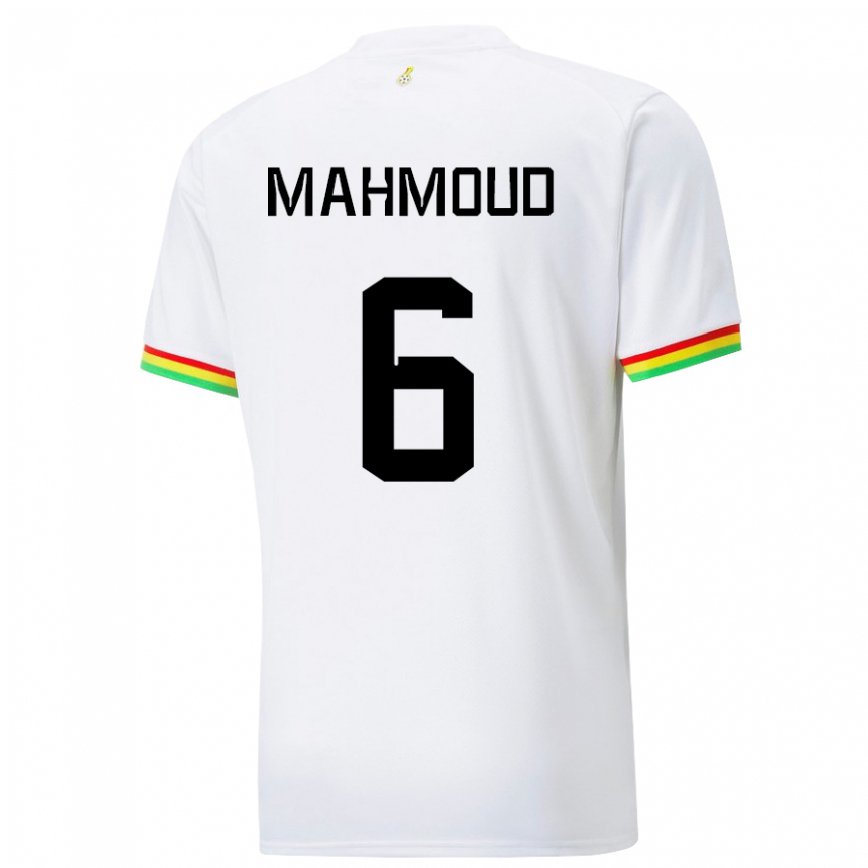 Gyermek Ghánai Mohaison Mahmoud #6 Fehér Hazai Jersey 22-24 Mez Póló