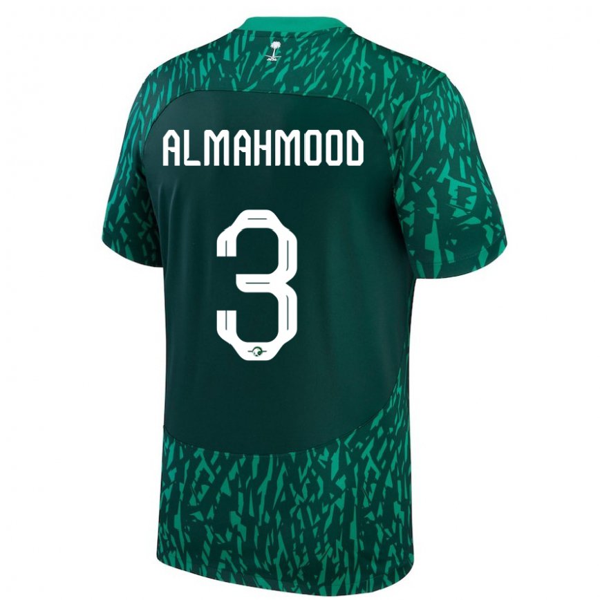 Gyermek Szaúd-arábiai Mohammed Almahmood #3 Dark Zöld Idegenbeli Jersey 22-24 Mez Póló