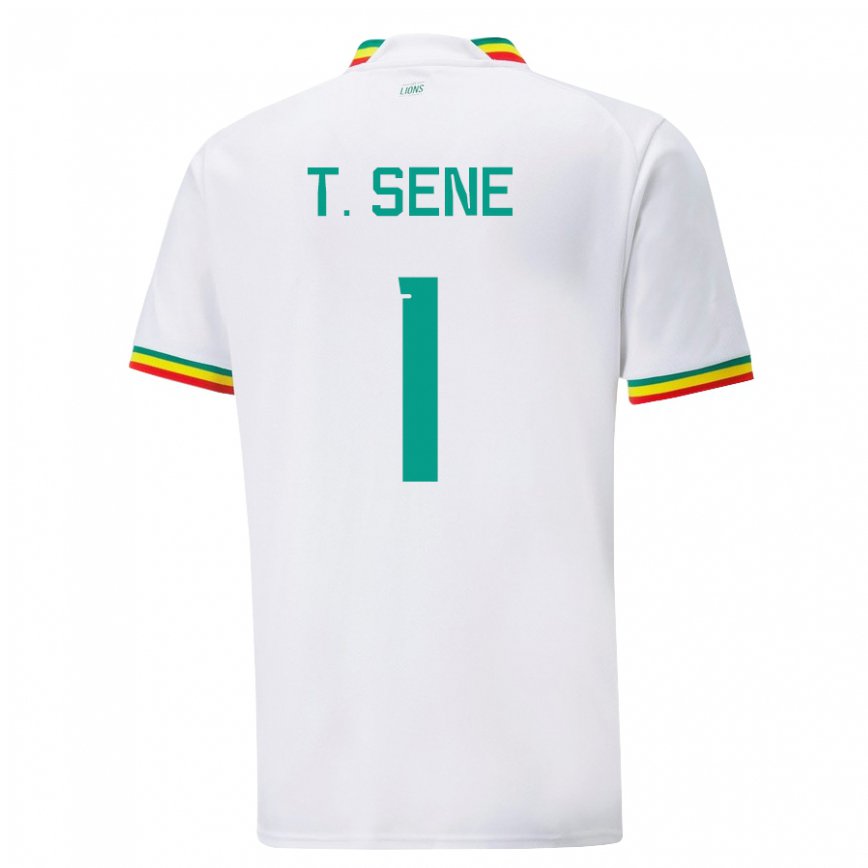 Férfi Szenegáli Thiaba Gueye Sene #1 Fehér Hazai Jersey 22-24 Mez Póló